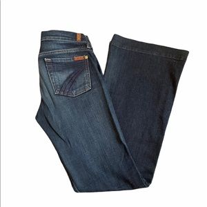 Seven 7 For All Mankind Bell Bottom Denim Jeans 25